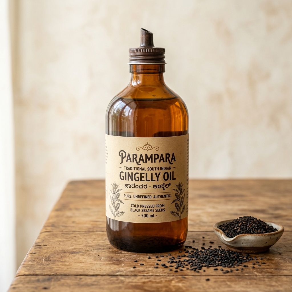 Wooden Cold Pressed Gingelly Oil